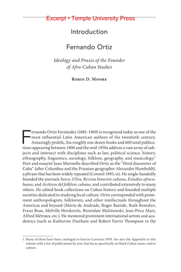 Fernando Ortiz on Music