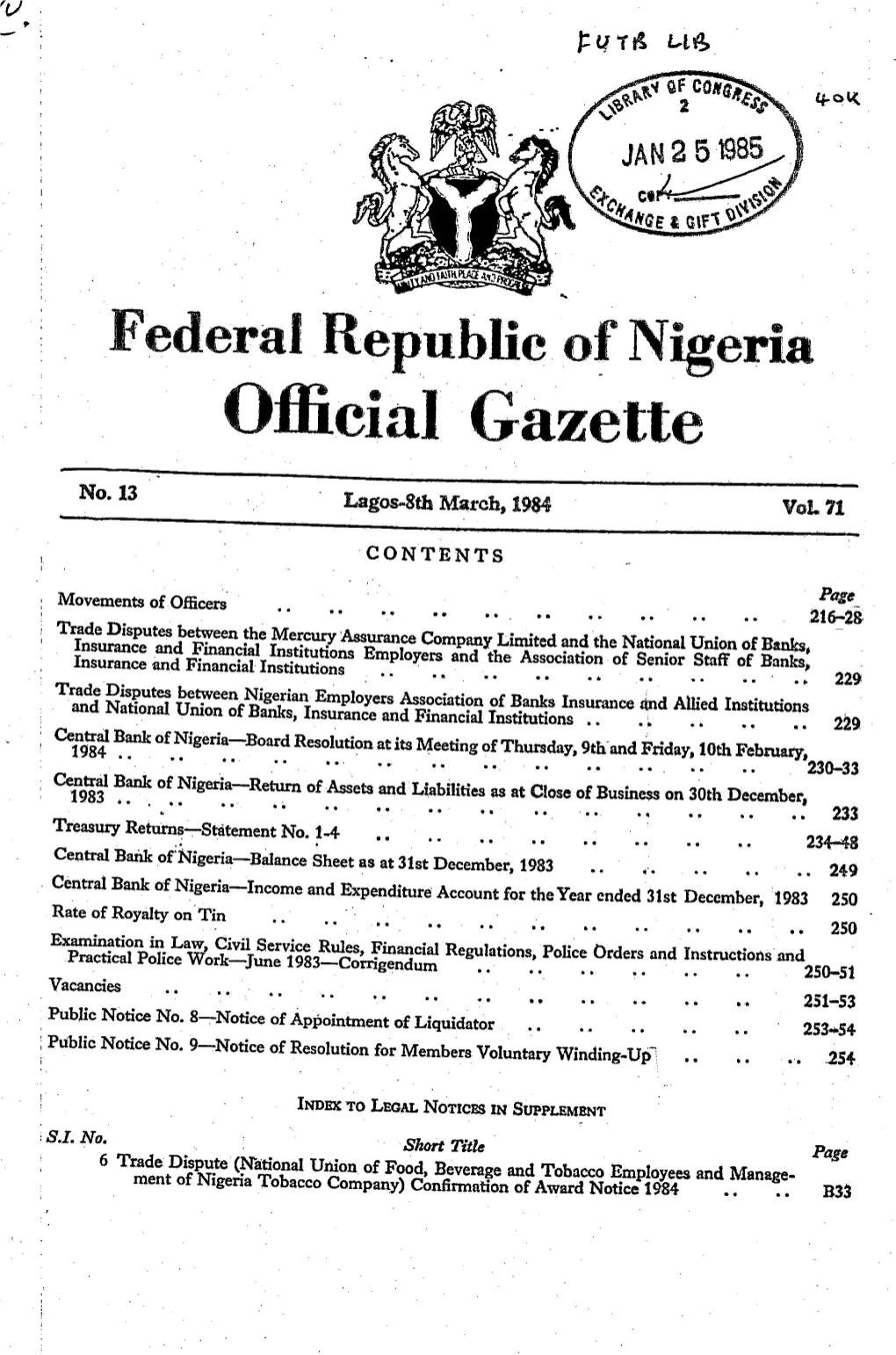 Official Gazette