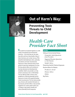 Health Care Provider Fact Sheet