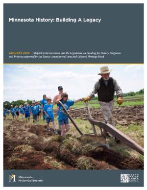2013 MNHS Legacy Report (PDF)