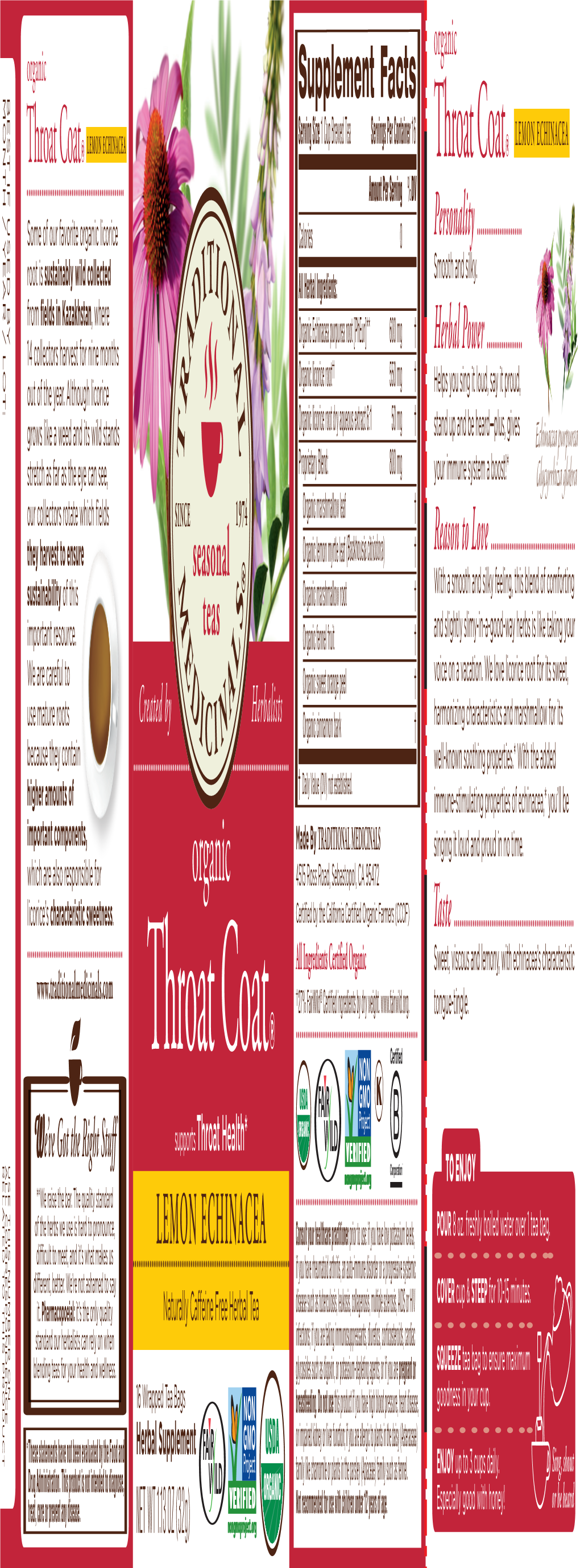 Throat Coat® LEMON ECHINACEA Throat Coat® LEMON ECHINACEA