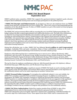 NMHC PAC Reports