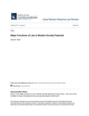 Major Functions of Law in Modern Society Featured
