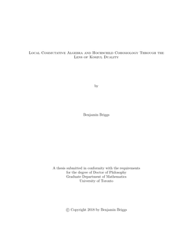 Local Commutative Algebra and Hochschild Cohomology Through the Lens of Koszul Duality