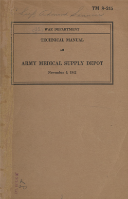 Army Medical Supply Depot