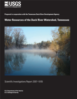 Water Resources of the Duck River Watershed, Tennessee