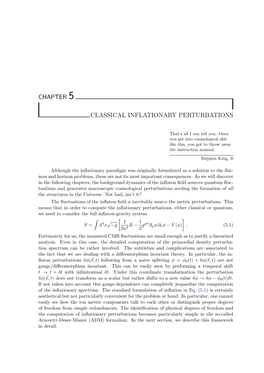 Chapter 5 Classical Inflationary Perturbations
