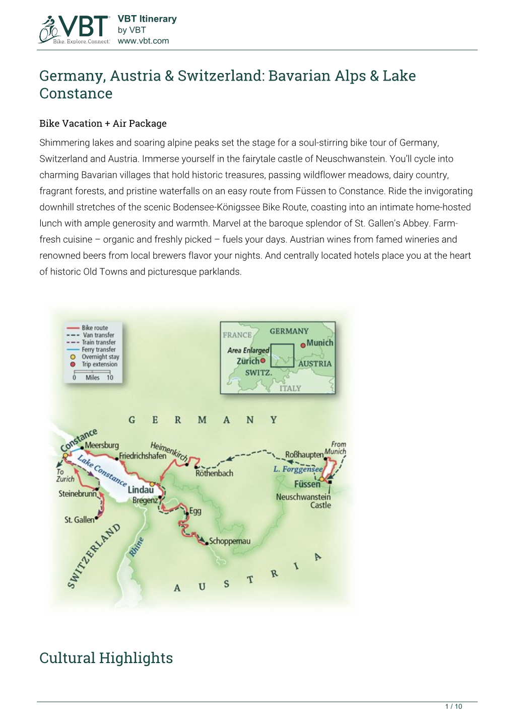 Neuschwanstein Castle / Füssen / Cycle Around Lake Forggensee After Breakfast, Ride to the Nearby Village of Hohenschwangau