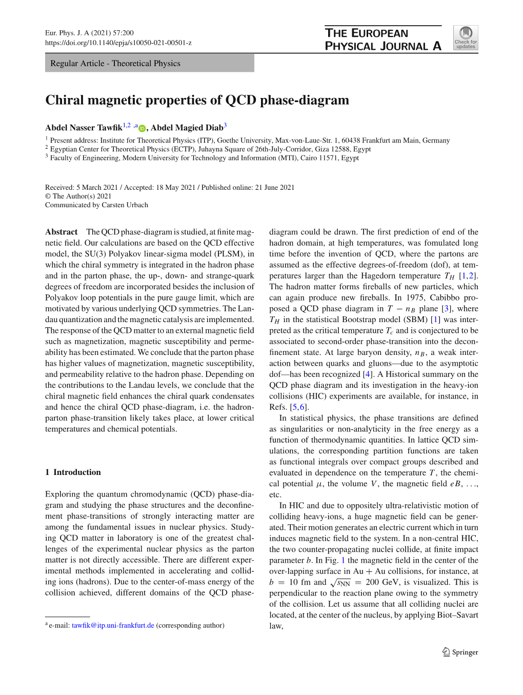 Chiral Magnetic Properties of QCD Phase-Diagram