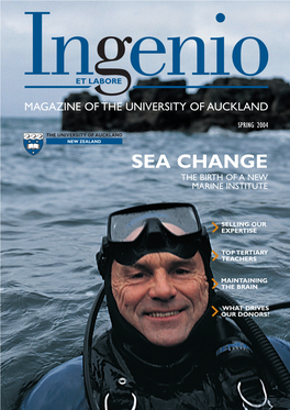 Sea Change the Birth of a New Marine Institute