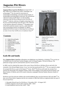 Augustus Pitt Rivers from Wikipedia, the Free Encyclopedia