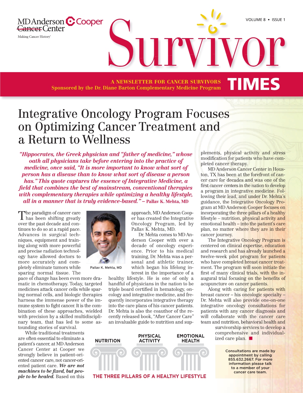 Integrative Oncology Program Focuses on Optimizing Cancer Treatment and a Return to Wellness