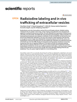 Radioiodine Labeling and in Vivo Trafficking of Extracellular Vesicles