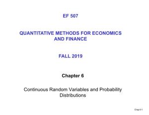 Chapter 6 Continuous Random Variables and Probability