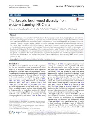 The Jurassic Fossil Wood Diversity from Western Liaoning, NE China