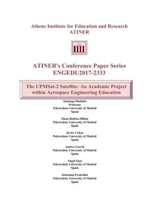 ATINER's Conference Paper Series ENGEDU2017-2333