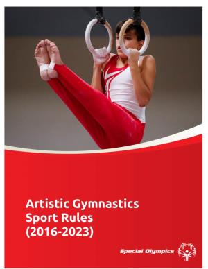 Artistic Gymnastics Sport Rules (2016-2023)