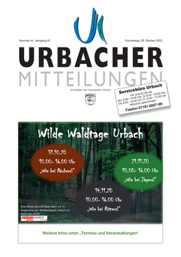 Wilde Waldtage Urbach