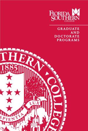 Graduate and Doctorate Programs