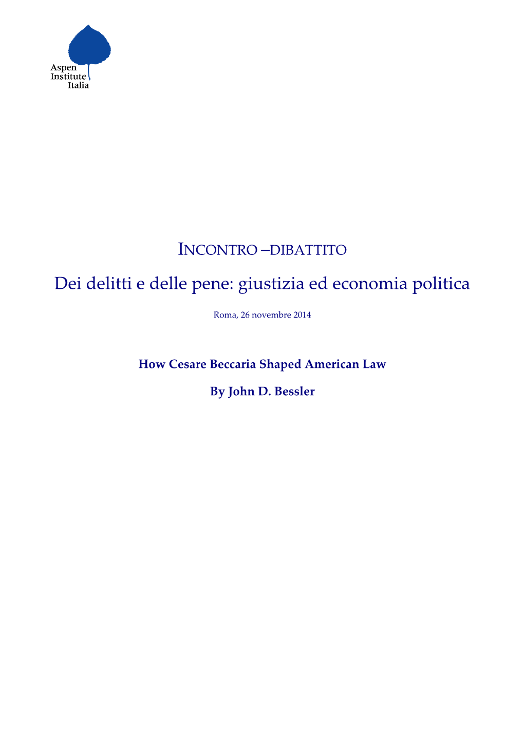 How Cesare Beccaria Shaped American Law