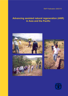 Advancing Assisted Natural Regeneration (ANR) in Asia and the Pacific