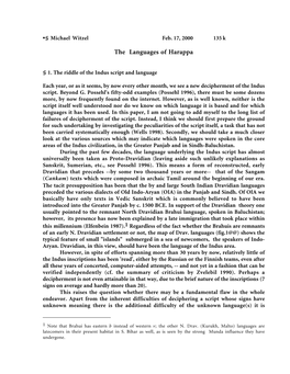 Languages of Harappa