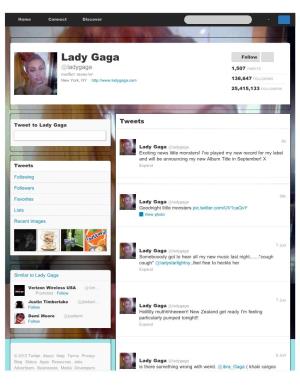Lady Gaga (Ladygaga) on Twitter