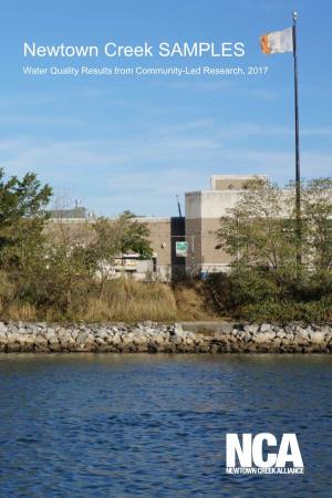 Newtown Creek SAMPLES Water Quality Results from Community-Led Research, 2017