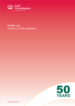 Wildlife Law Volume 2: Draft Legislation