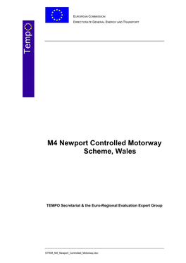 M4 Newport Controlled Motorway Scheme, Wales