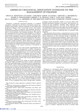 American Urological Association Guideline on the Management of Priapism