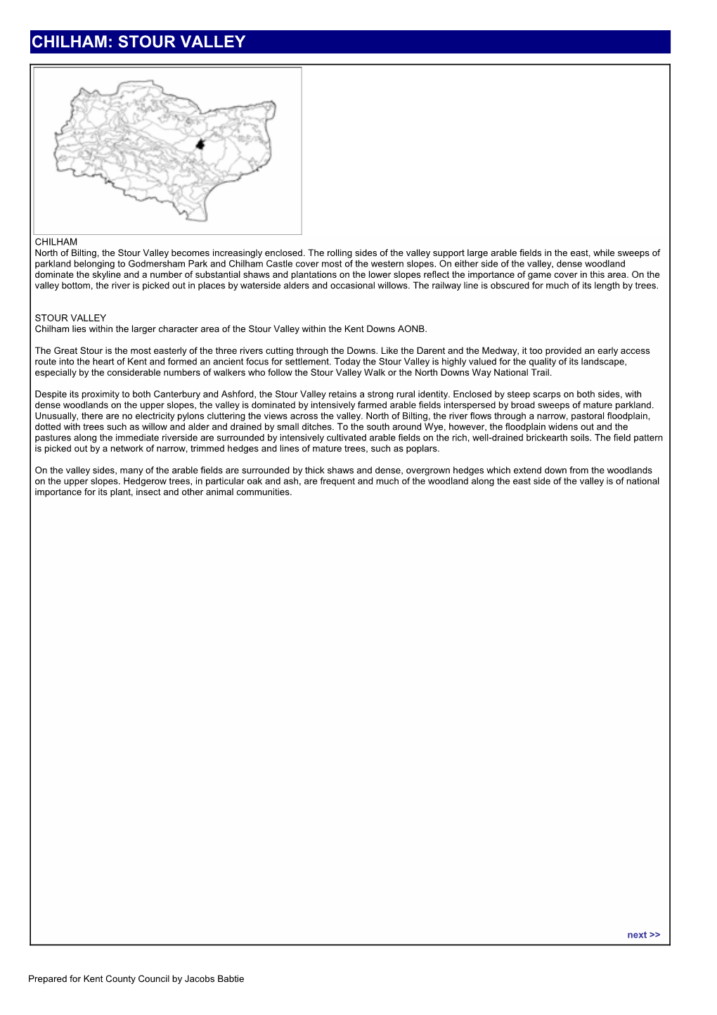 Landscape Assessment of Kent 2004