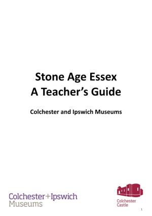 Stone Age Essex a Teacher's Guide