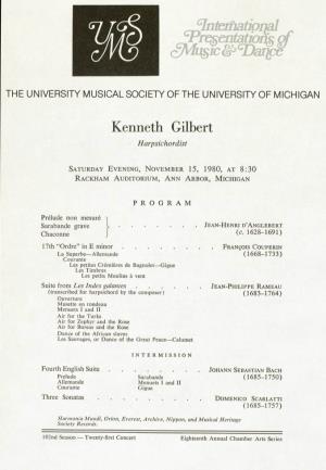 Kenneth Gilbert Harpsichordist