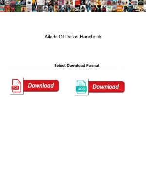 Aikido of Dallas Handbook