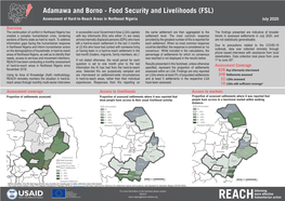 Adamawa and Borno - Food Security and Livelihoods (FSL) Assessment of Hard-To-Reach Areas in Northeast Nigeria July 2020