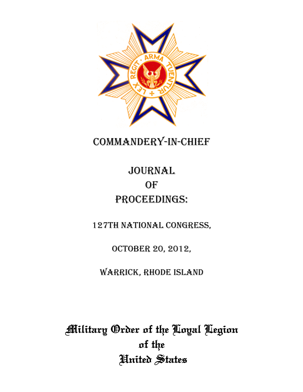 Military Order of the Loyal Legion of the United States