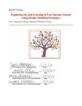 Exploring Joy and Learning in Low-Income Schools Using Design-Thinking Strategies