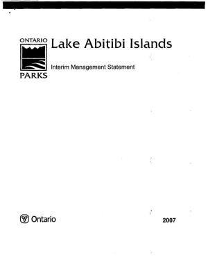 ONTARIO Lake Abitibi Islands