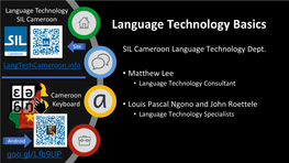 Language Technology SIL Cameroon Cameroon Keyboard