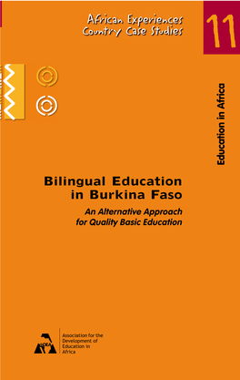 Bilingual Education in Burkina Faso an Alternative Approach for Quality Basic Education