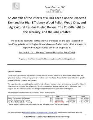 An Analysis of the Effects of a 30% Credit on the Expected Demand For