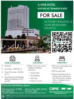 For Sale 26-Storey Building @ Jalan Bendahara, Malacca