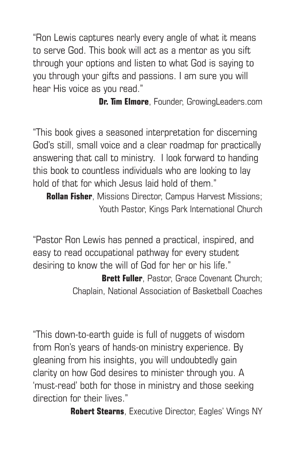 Ron Lewis Captures Nearly Every Angle of What It Means to Serve God