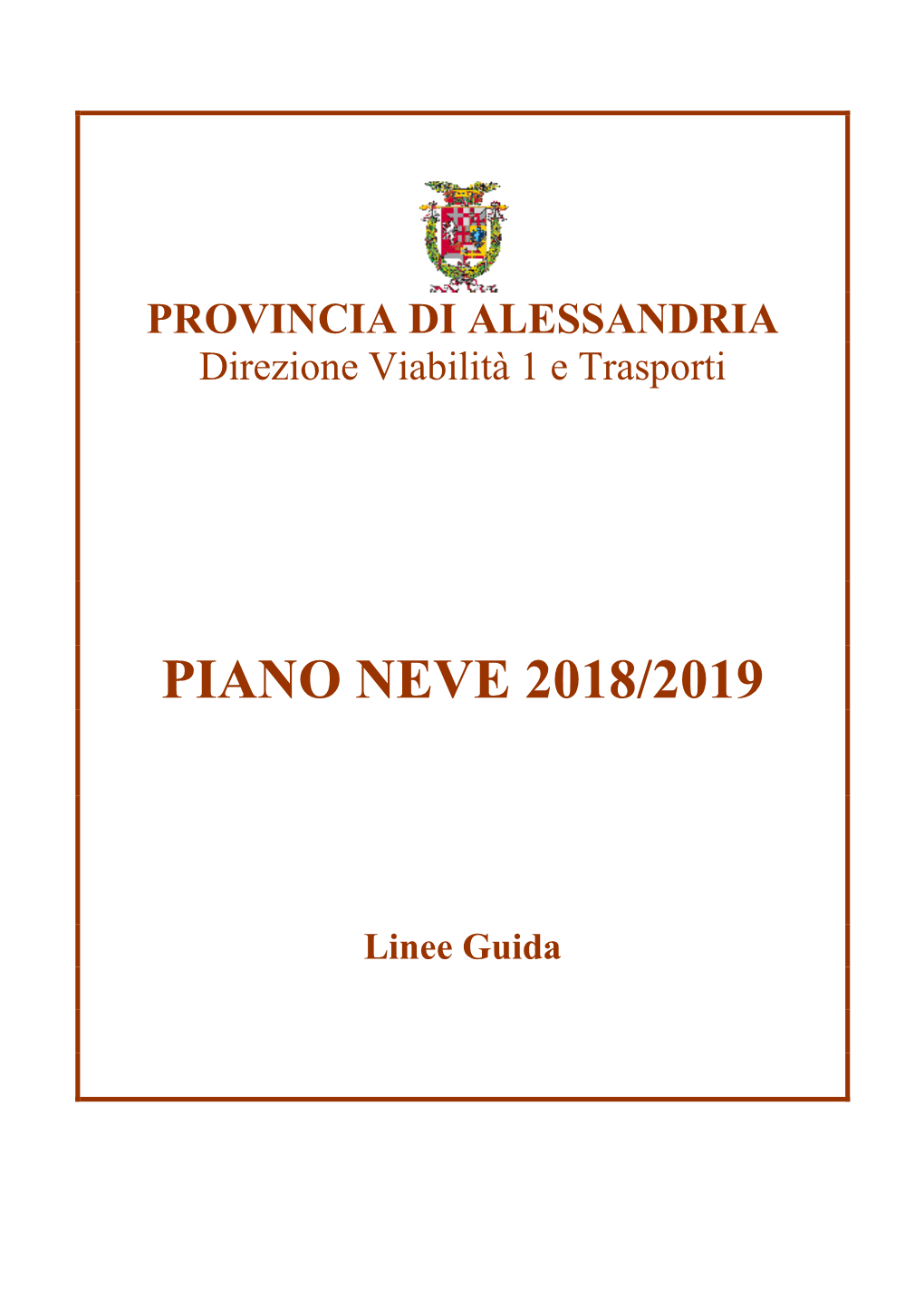 Piano Neve 2018/2019