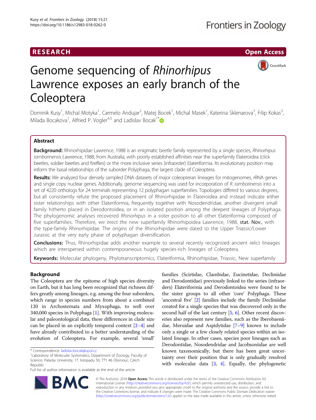 Genome Sequencing of Rhinorhipus Lawrence Exposes an Early Branch