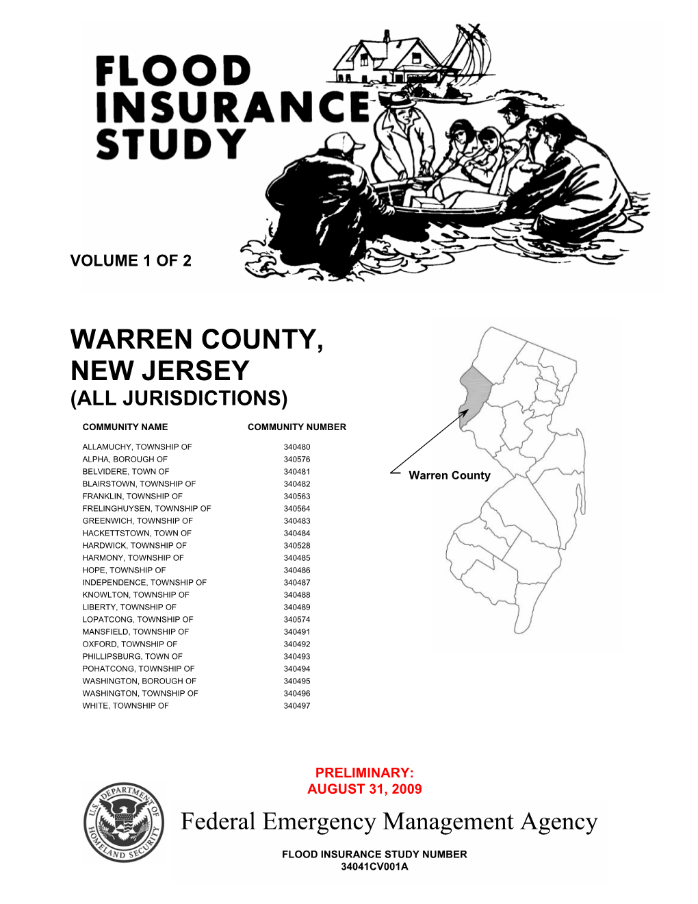 FEMA Flood Insurance Study, Warren County