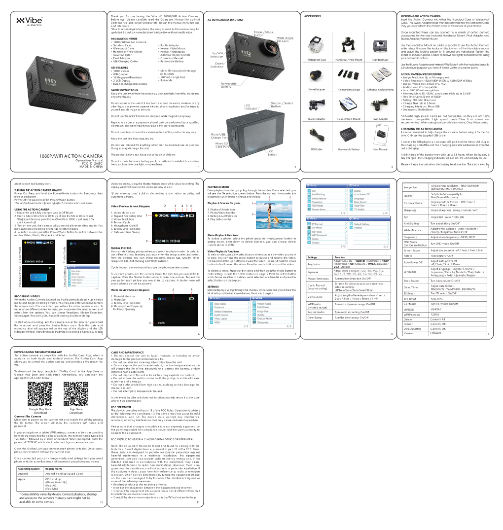 1080P/WIFI Action Camera