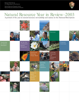 Natural Resource Year in Review--2003