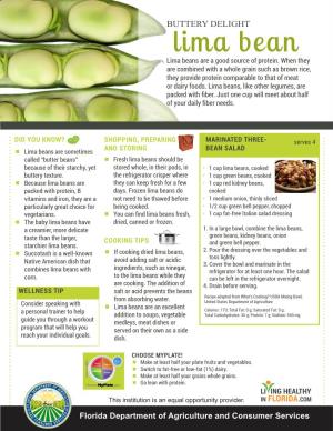 BUTTERY DELIGHT Lima Bean Lima Beans Are a Good Source of Protein